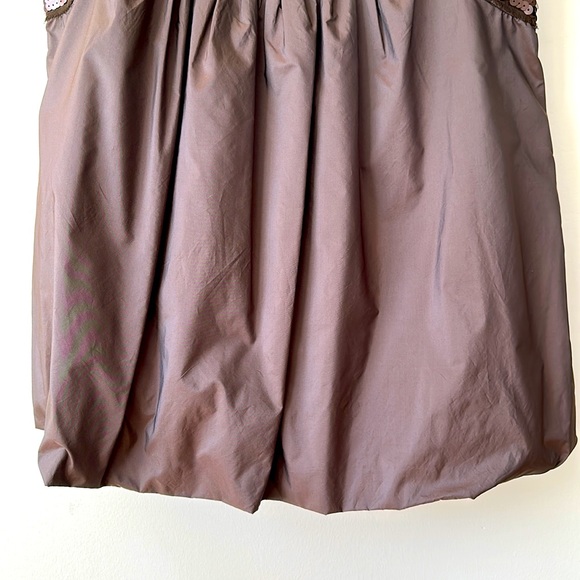 NEW Theory Chocolate Brown Sleeveless Dressy Top Size P NWT Silk Blend Blouse - Picture 3 of 10